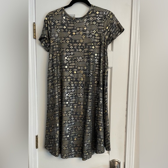 NWOT LuLaRoe Elegant Carly Swing Dress Size XS Fits 2 to 8 - Picture 8 of 9